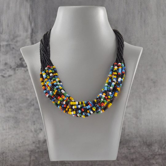 Náhrdelník pestrobarevný etno