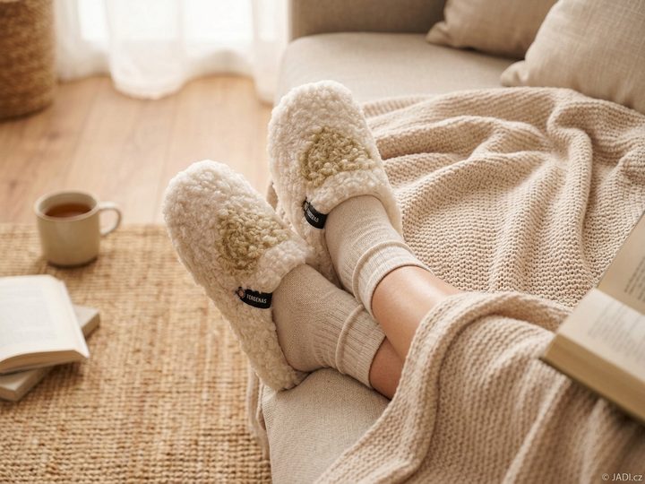 Verbenas dámske domáce papuče York crudo/beige 101110