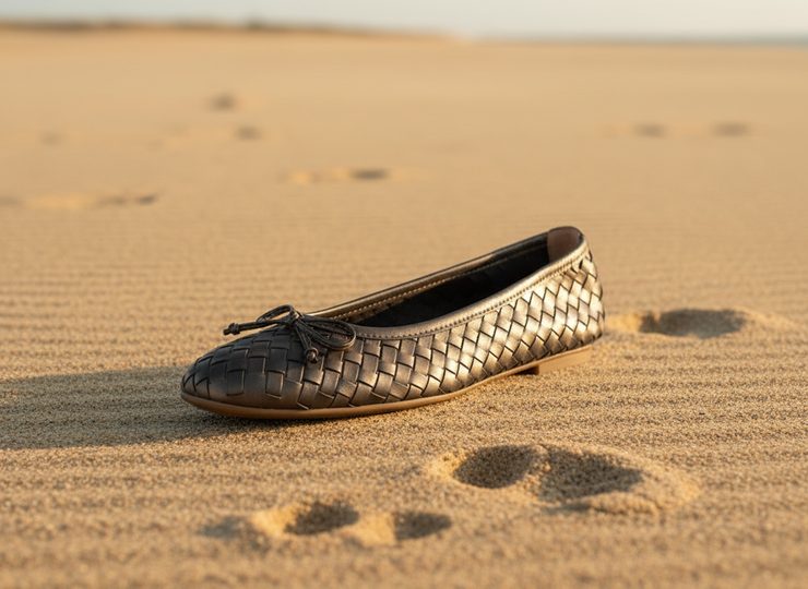 Gabor prepletané metalické baleríny smog 84.145.68