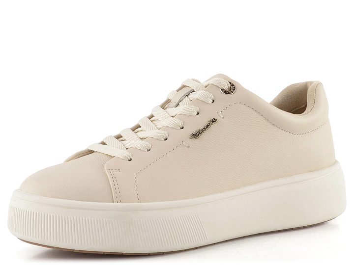 Tamaris tenisky na platformě ivory leather 1-23736-42