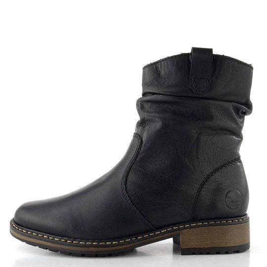 Rieker černý hladký kotník Z6883-00