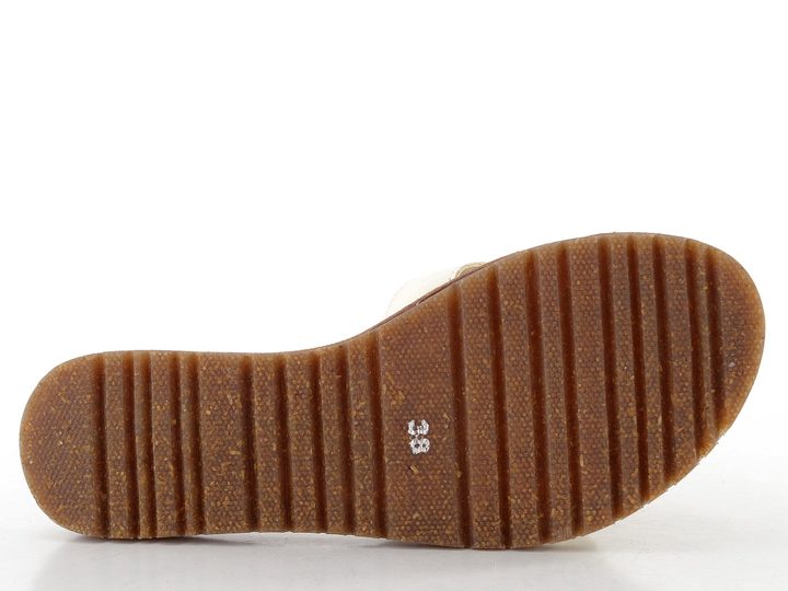 Lazamani pantofle se střapatou květinou Zinnia offwhite LA33765