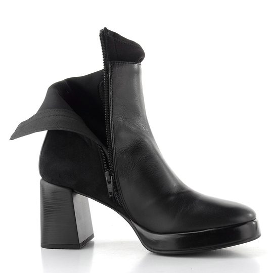 Hispanitas zipový kotník na podpatku Tokio black HI254228