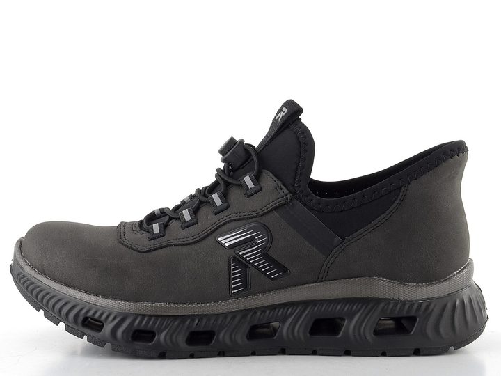 Rieker Sport prozouvací polobotky šedo-černé M6065-45