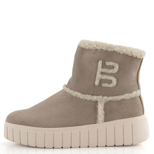 Bagatt vyteplený kotník na platformě béžový D31-AMC52-6469