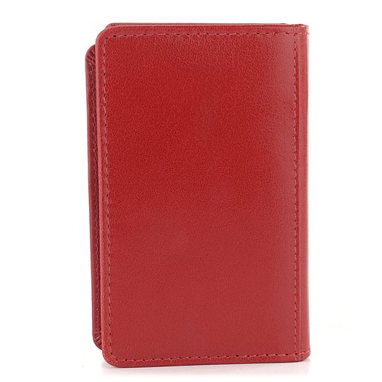 Puzdro na doklady kožené červené V-60