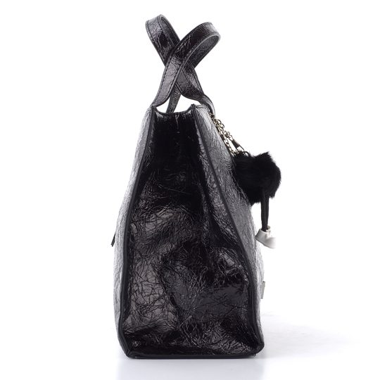 Tamaris metalická kabelka do ruky i cez rameno Gilla black 34013