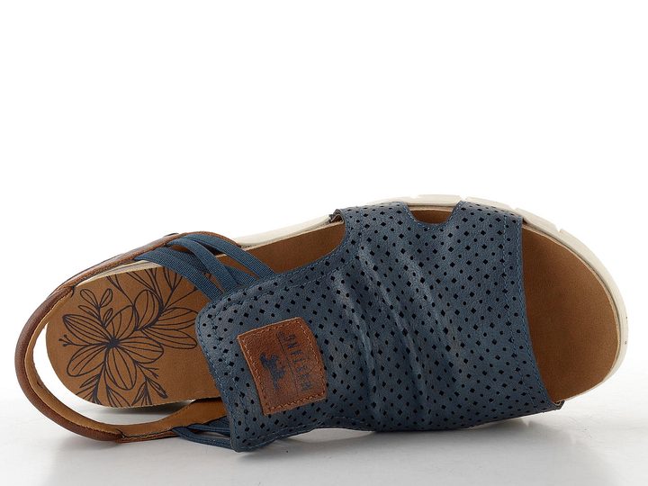 Mustang sandály s plným nártem a gumičkami navy 26M0422003