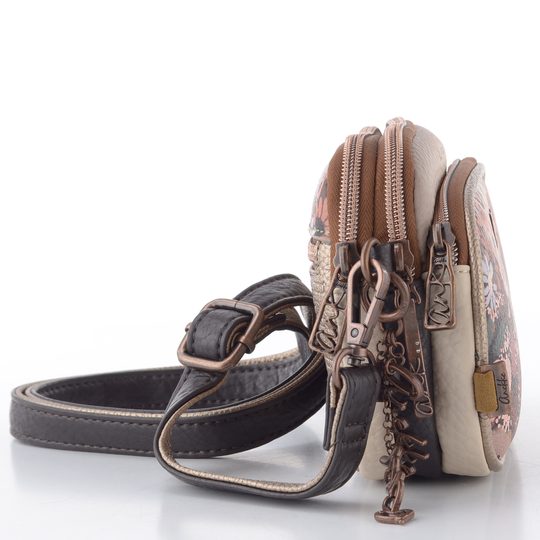 Anekke malá béžová/barevná crossbody kabelka 43653-445