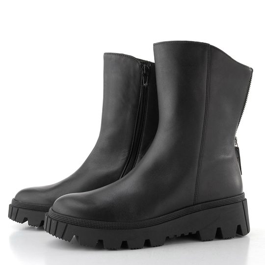 Gabor kotník na hrubé podešvi se zadním zipem černý 71.826.27