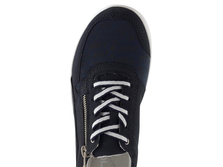 Rieker tenisky so zipsom tmavo modré N8114-14