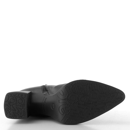 Wonders zipový kotník na podpatku negro L-1601