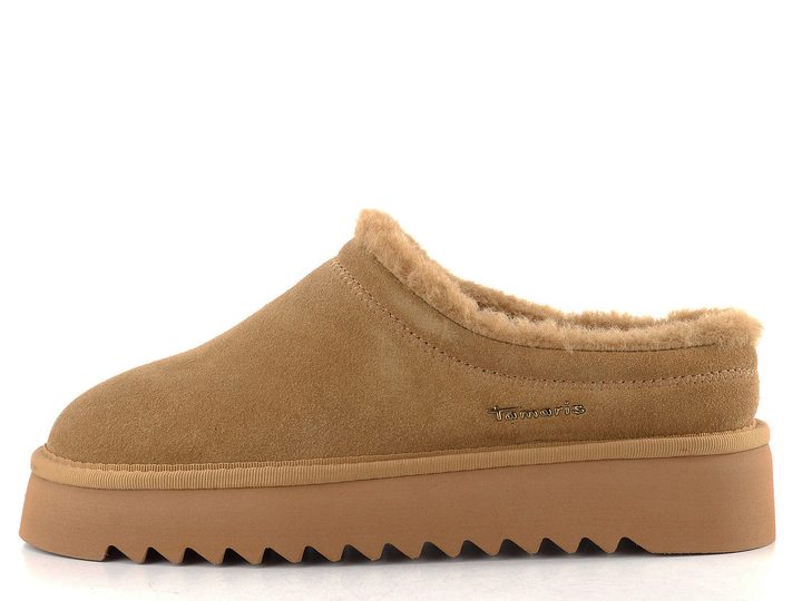 Tamaris kožené slip-on polobotky camel 1-27300-45