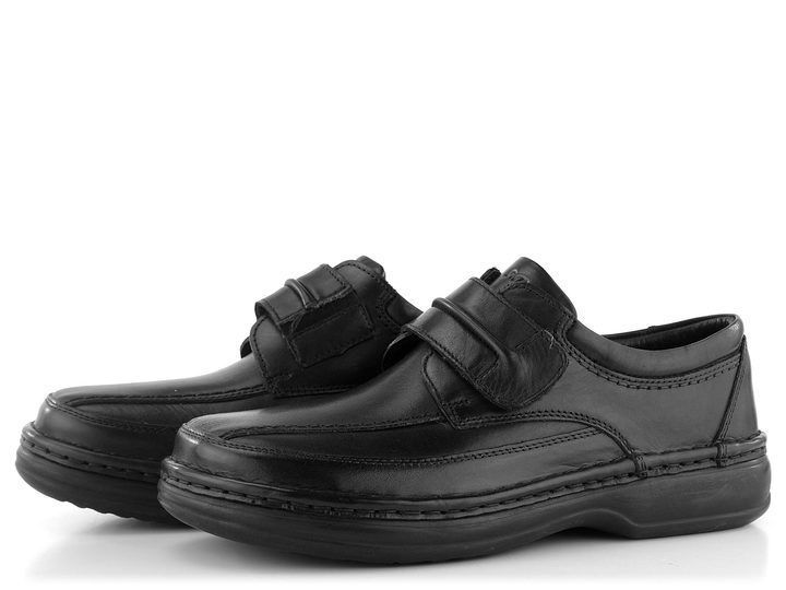 Ara pánske poltopánky na suchý zips Schwarz Ben 11-17101-01