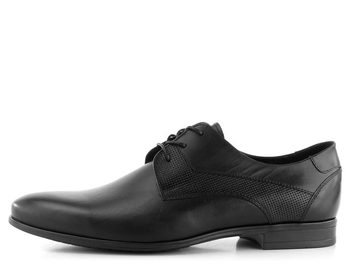 Barton elegantní černé polobotky M23101