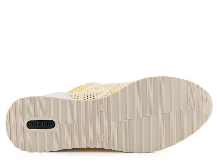 Remonte úpletové tenisky žltá/biela R2538-68