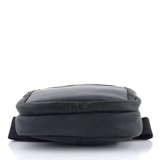 Kožený batoh s jedním popruhem černý/tmavě modrý BLC-23-2663