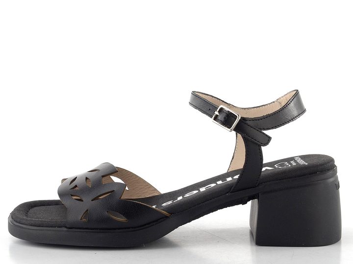 Wonders sandály na podpatku negro D-2301
