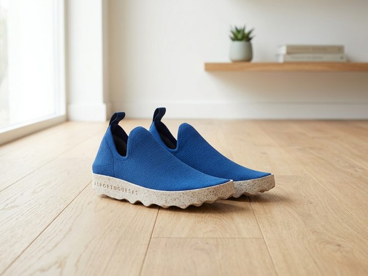 Asportuguesas nazúvacie úpletové poltopánky Care navy P018019029