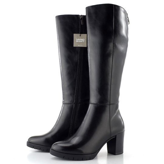 Tamaris čižmy na podpätku black 1-25542-43