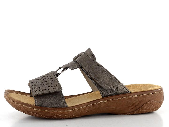 Rieker šľapky s pásikmi na suchý zips Mineral V2885-42