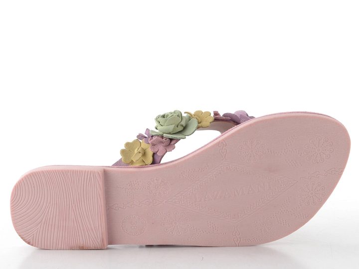 Lazamani žabky s květinkovým páskem rose LA33801
