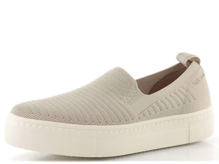 Tamaris prozouvací mokasíny na rovné podešvi ivory glam 1-24704-42