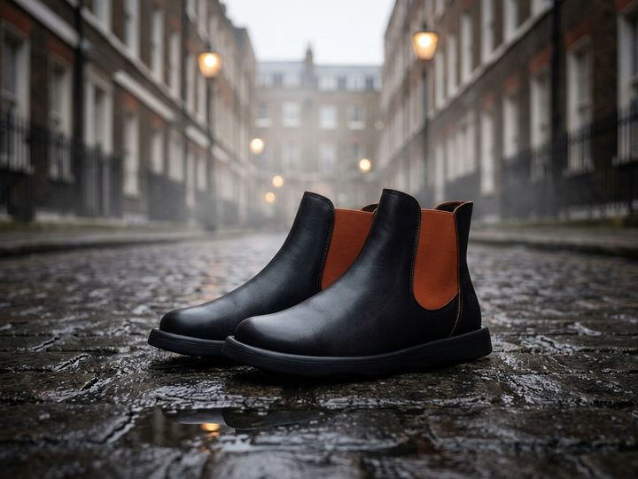 Fly London chelsea kotník black/red TICH099 P145099007