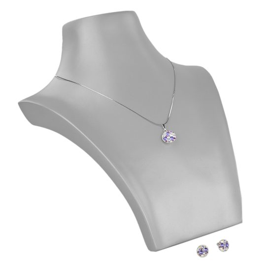 Náhrdelník Swarovski Elements Rivoli fialový