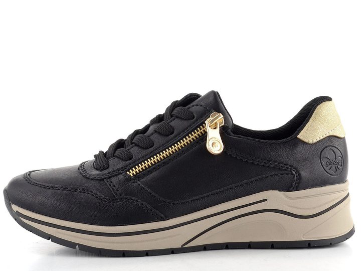 Rieker tenisky se zipem černé N9501-00