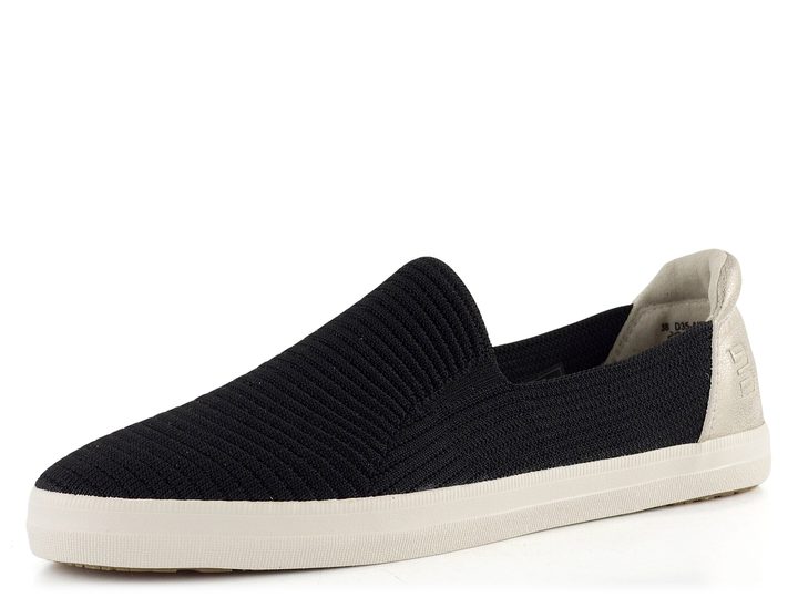 TT.BAGATT slip-on úpletové mokasíny black/metallics D35-AKD60-6950