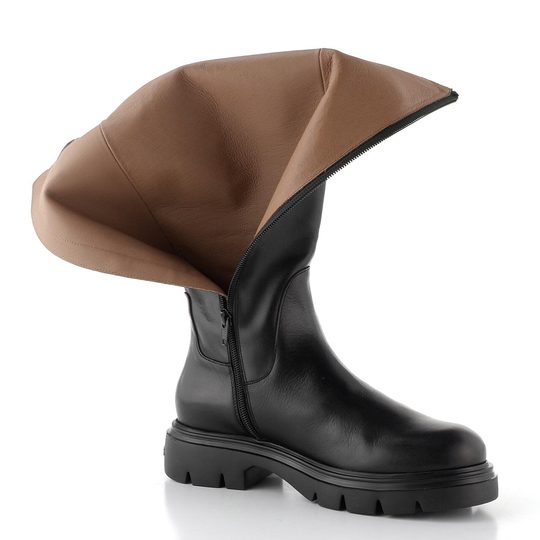 Wonders kozačky na robustní podešvi negro A-4317
