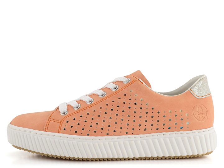 Rieker perforované tenisky marhuľové M3901-38