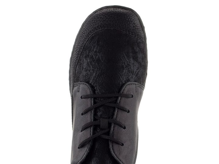 Rieker šnurovacia členková obuv čierna 48922-00