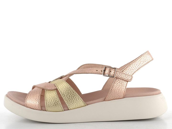 Wonders metalické sandály Rame/Platino/Rame C-6530