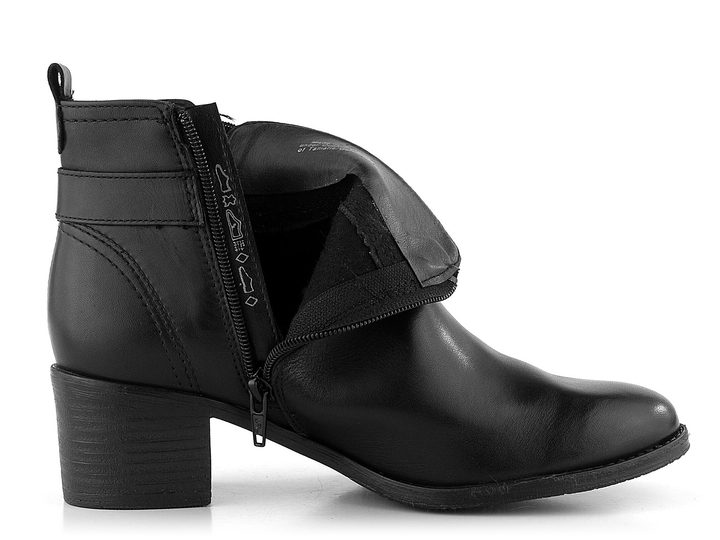 Tamaris elegantná čierna členková obuv 1-25034-29