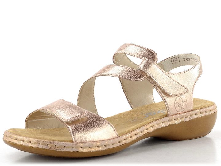 Rieker kožené sandály kupfer 659C7-89