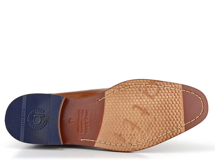 Bugatti hladké koňakové poltopánky 312-75203-1100