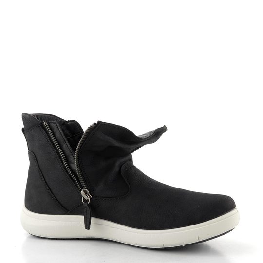 Josef Seibel černý řasený kotník se zipem černý 96312MI399