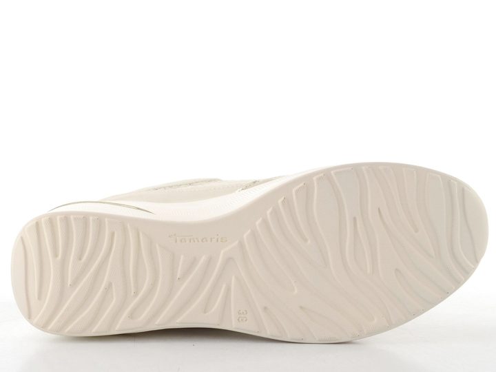 Tamaris tenisky se zipem ivory/gold 1-23754-45