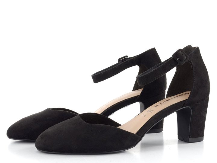 Tamaris lodičky s kotníkovým páskem Black 1-24412-41
