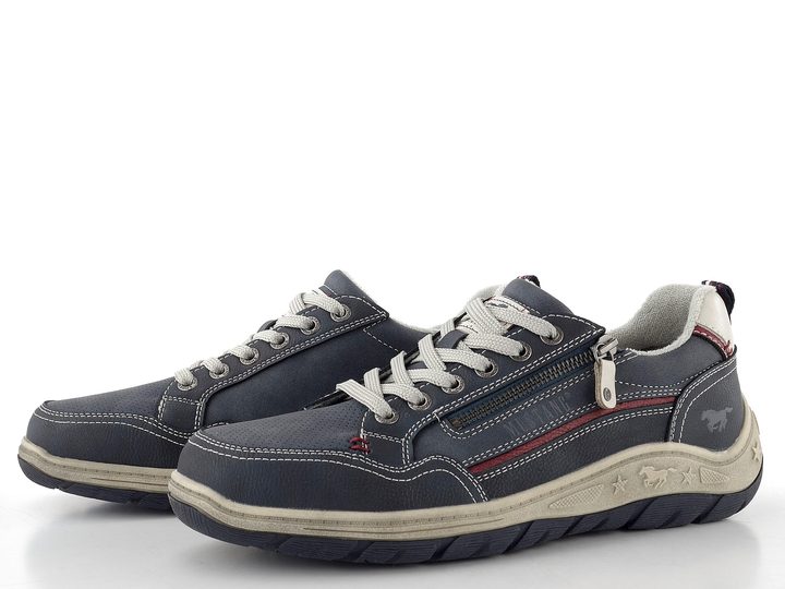 Mustang pánské polobotky se zipem navy 15M0181006