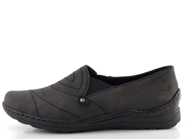 Rieker prozouvací polobotky anthrazit/schwarz 48961-45