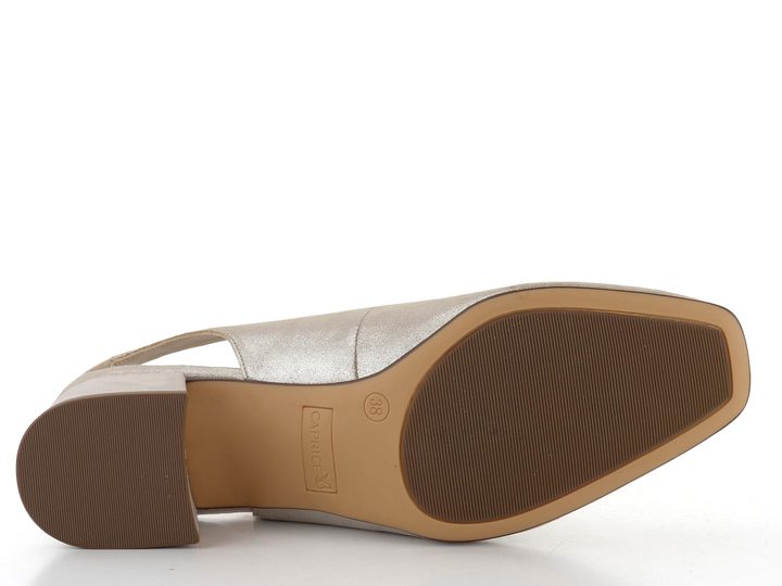 Caprice lodičky s volnou patou Taupe Metallic 9-29500-42