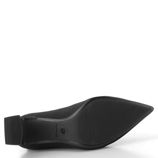 Tamaris elegantní kotník na podpatku black 1-25328-47