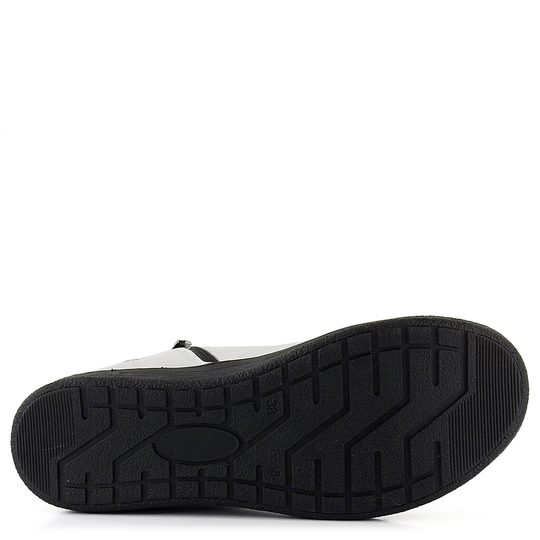 Looke lakovaný bílý kotník Domenique L0770-30