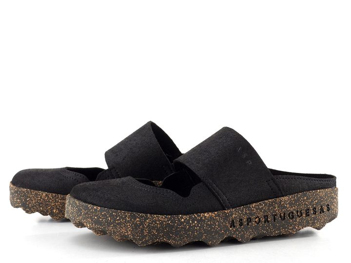 Asportuguesas pantofle s plnou špičkou Cana L black P018176013