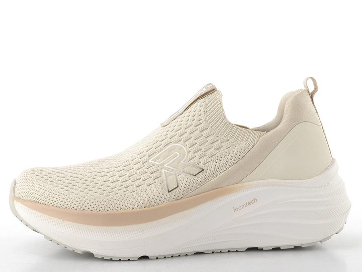 Rieker Sport prozouvací tenisky na klínku vanilla/perlcreme/cotton W4100-60