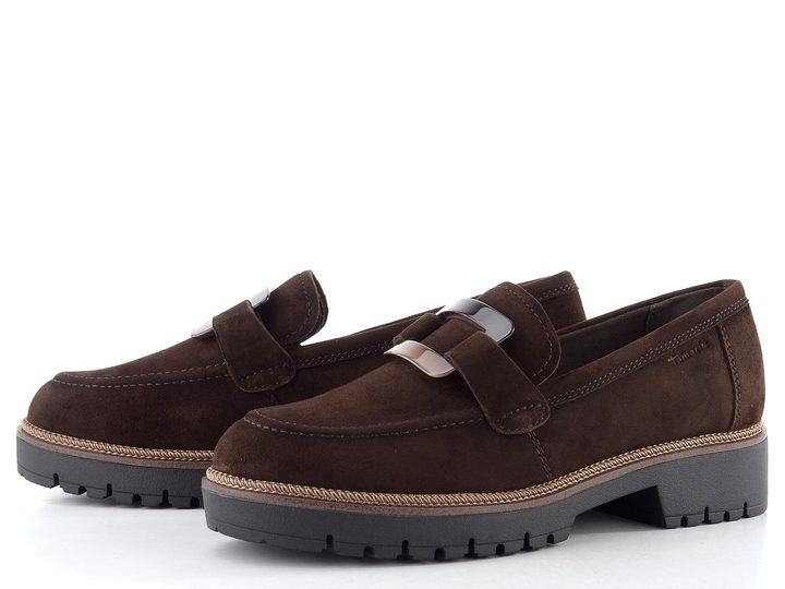 Tamaris mokasíny na vysoké podešvi mocca 1-24722-43