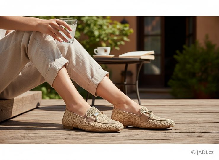 Gabor splétané mokasíny sand/steppa 85.214.44